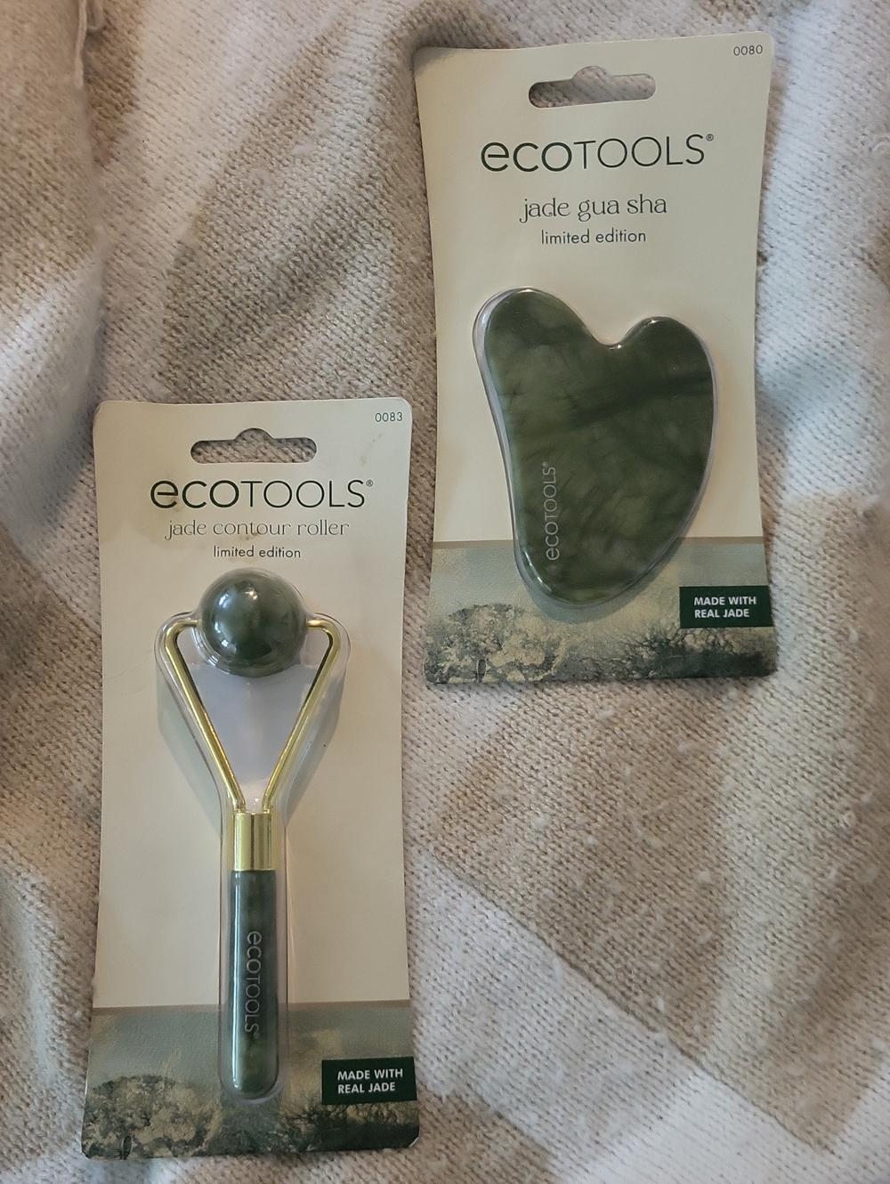 💎 Limited Edition - Jade Contour Facial Roller & Gua Sha By ECOTOOLS! - Picture 1 of 5